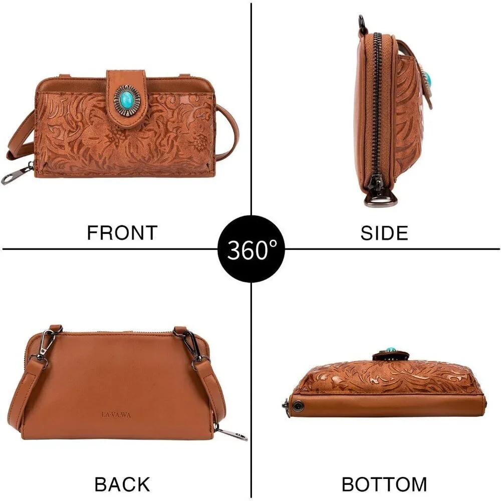 Women’s Vintage Crossbody Handbag Pu Leather Small Wallet Purse Clutch